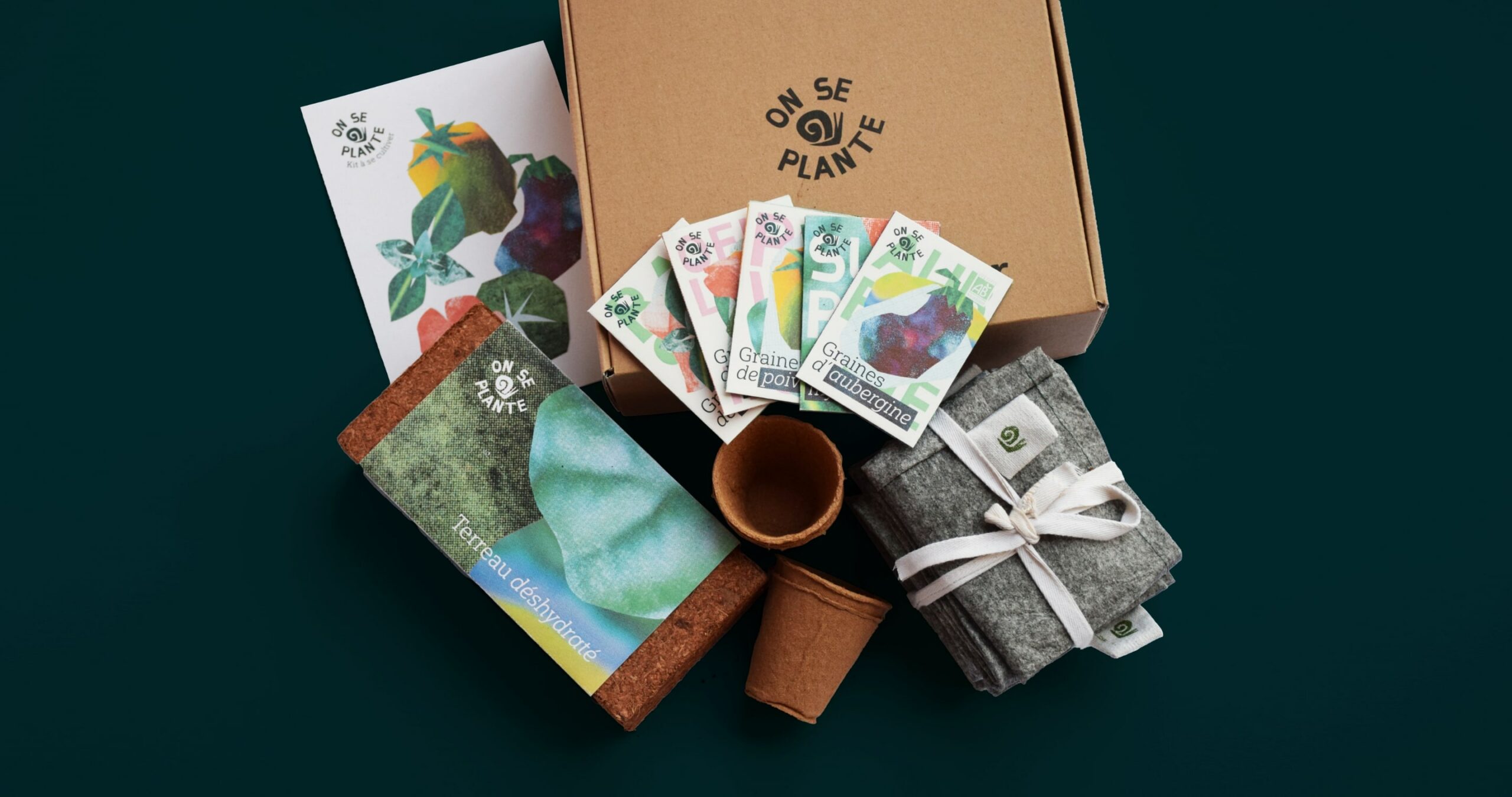 packaging pour le Branding de On se plante par Charlotte Smague